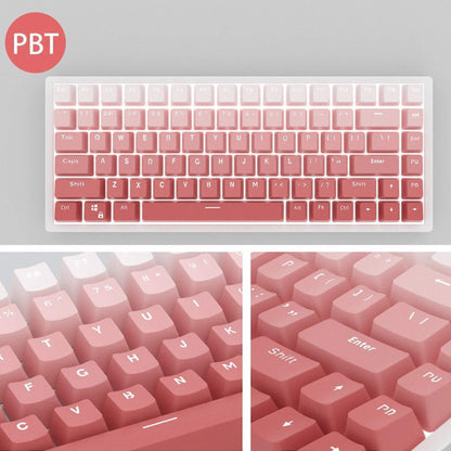 Gradient Pink Translucent Keycaps 104 Keycaps