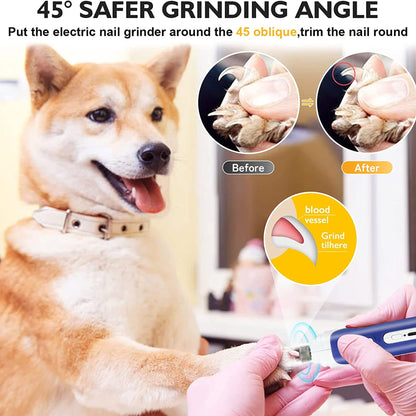 2 in 1 Electric Pet Nail Grinder & Trimmer