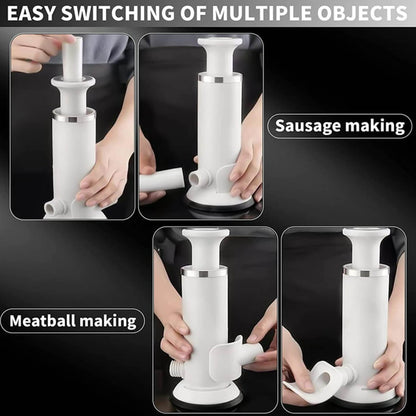 Creative 2 in 1 Sausage Stuffer Meatballs Maker