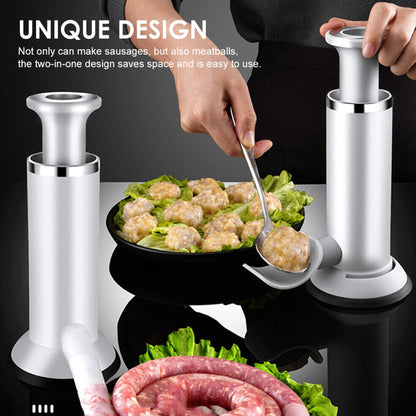 Creative 2 in 1 Sausage Stuffer Meatballs Maker