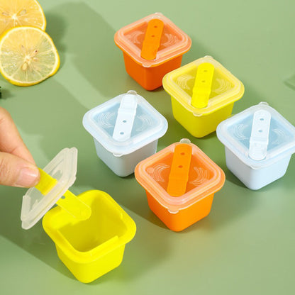 6pcs Silicone Ice Cubes Tray with Lid