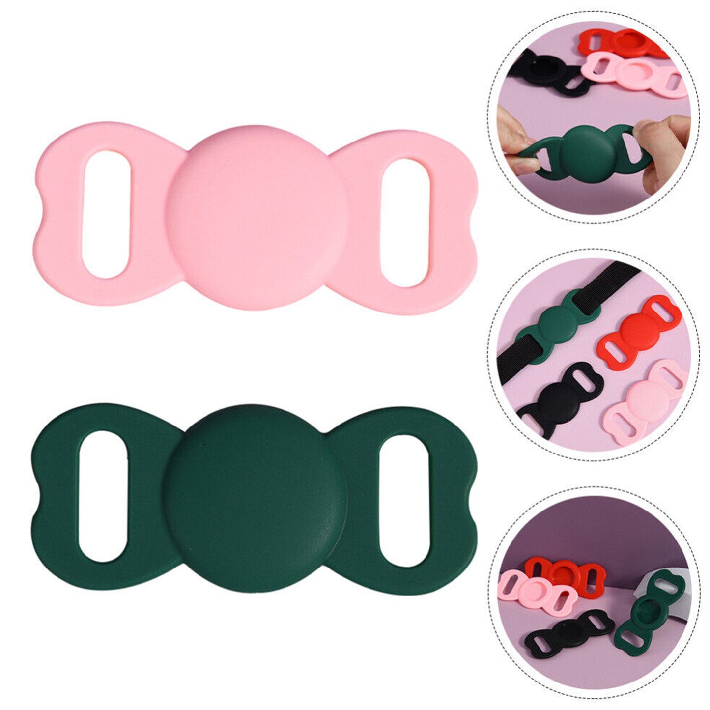 Airtag Holder for Dog Collar Silicone Protective Case