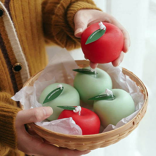 Cute Apple Shape Scented Candle