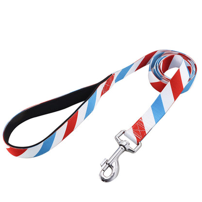 Captain America Design Dog Harness and Leash Set