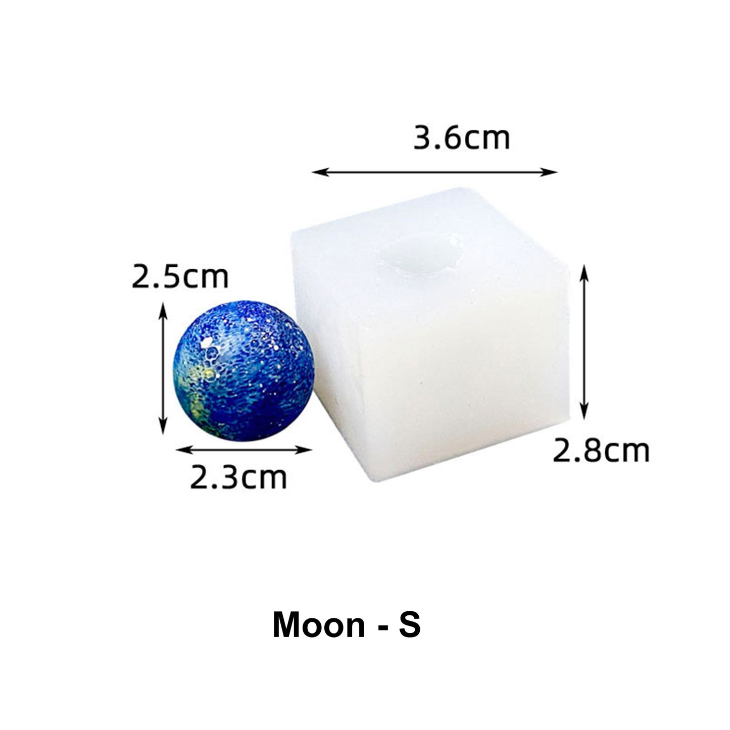 Cartoon Space Series 3D Candle Resin Mold