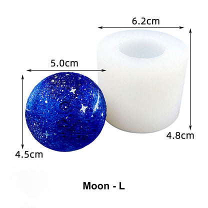 Cartoon Space Series 3D Candle Resin Mold