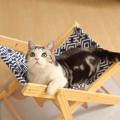 Adjustable Recliner Cat Hammock Sisal Bed