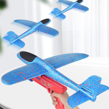 Catapult Airplane Launcher Toy Bubble Gun