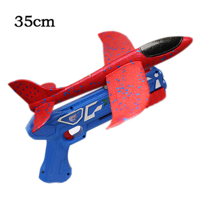 Catapult Airplane Launcher Toy Bubble Gun