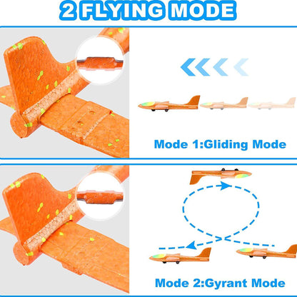 Catapult Airplane Launcher Toy Bubble Gun