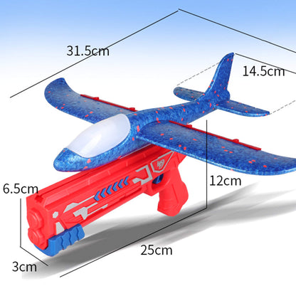 Catapult Airplane Launcher Toy Bubble Gun