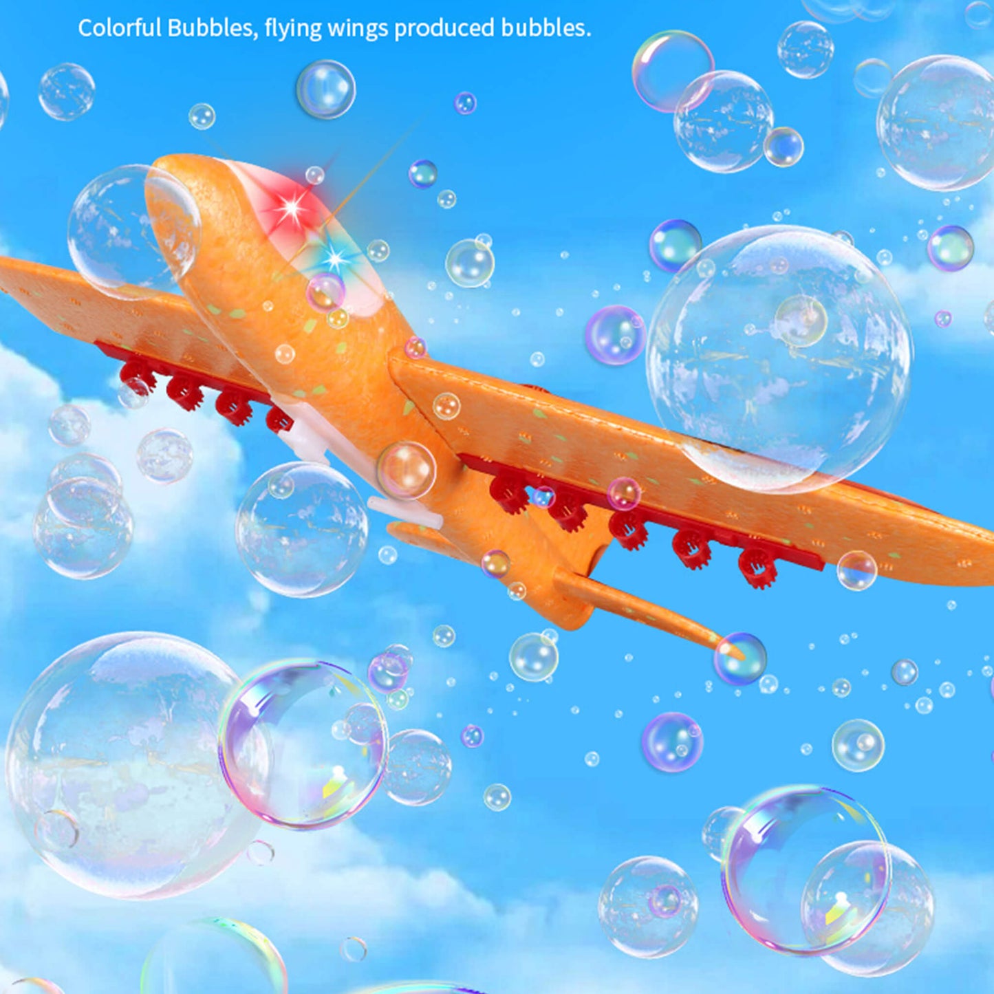 Catapult Airplane Launcher Toy Bubble Gun