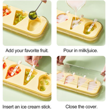 Creative Fruit & Square Shaped Popsicle Silicone Mold