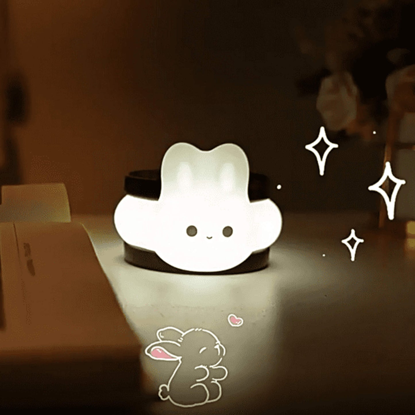 Creative Oreo Rabbit Cookie Night Light