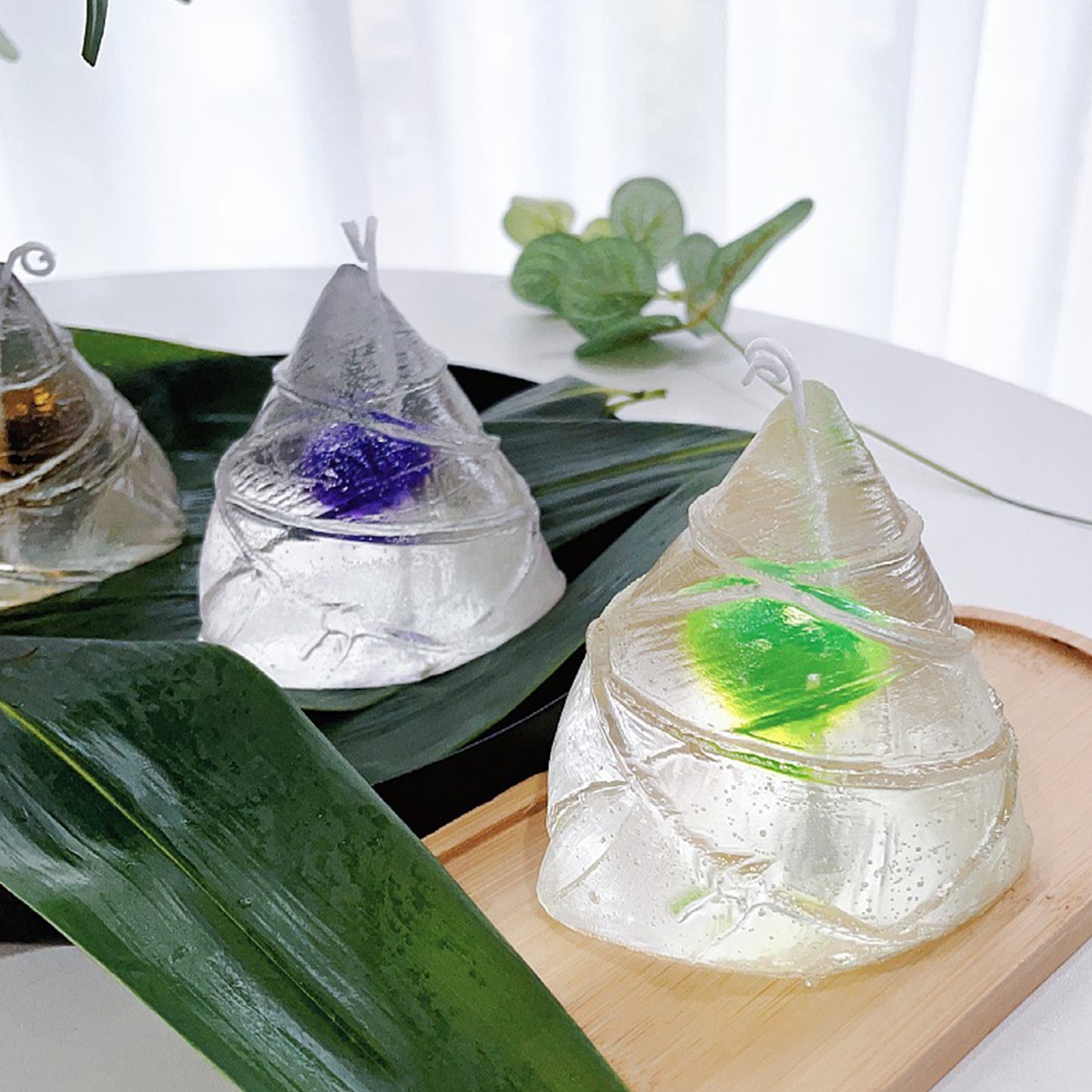 Crystal Zongzi Shaped Green Tea Scent Candle