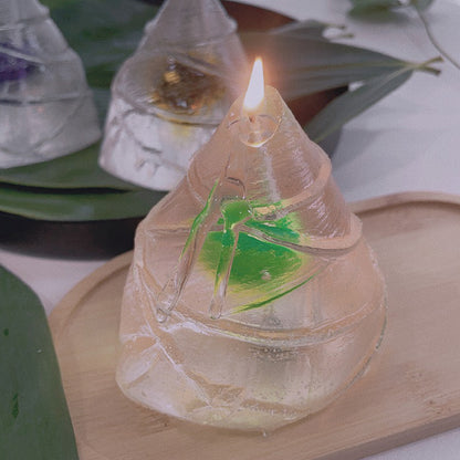 Crystal Zongzi Shaped Green Tea Scent Candle