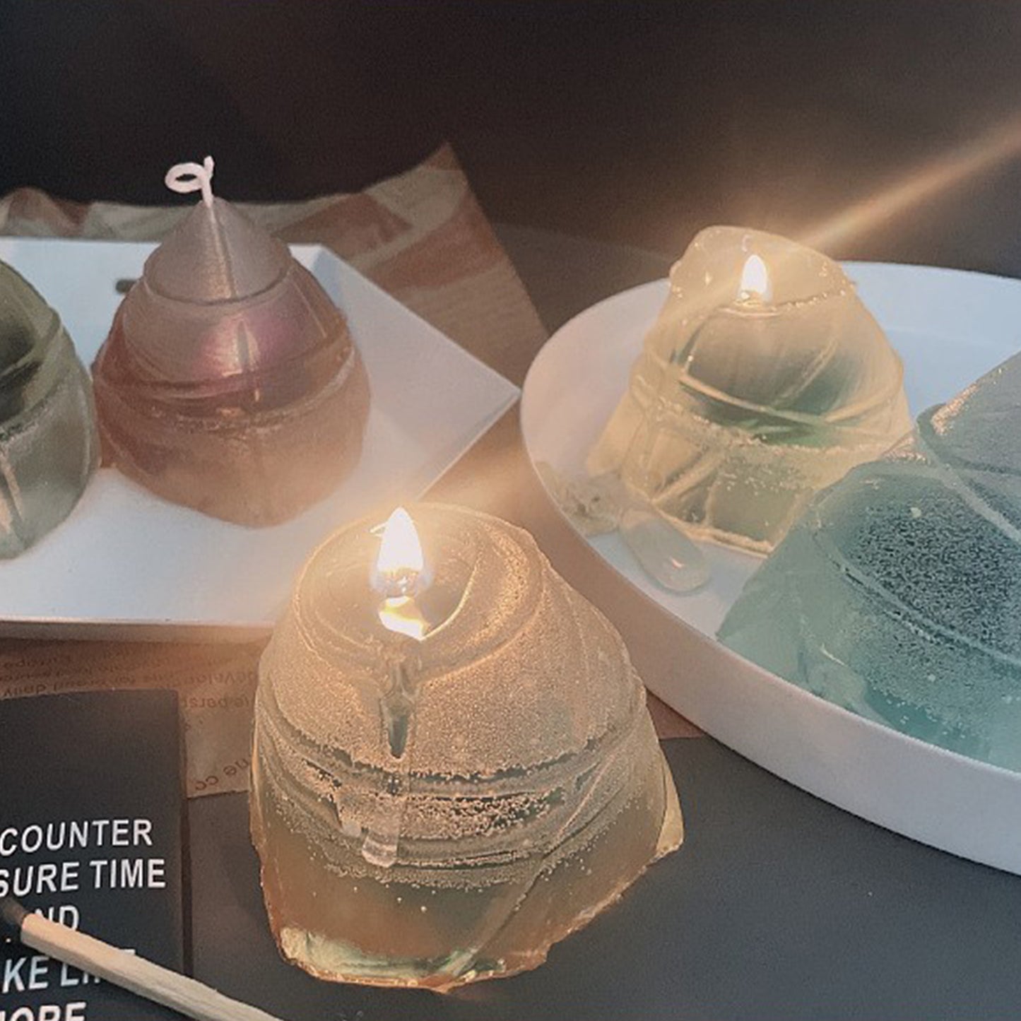 Crystal Zongzi Shaped Green Tea Scent Candle