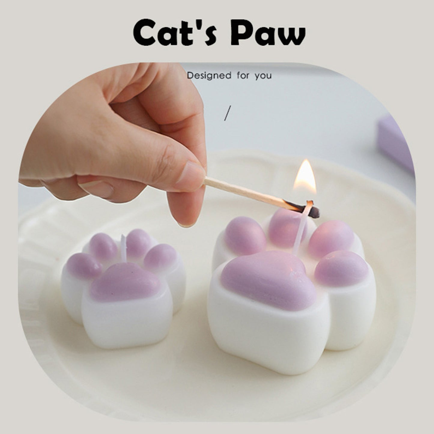 Cute Cat Paw Scented Candles