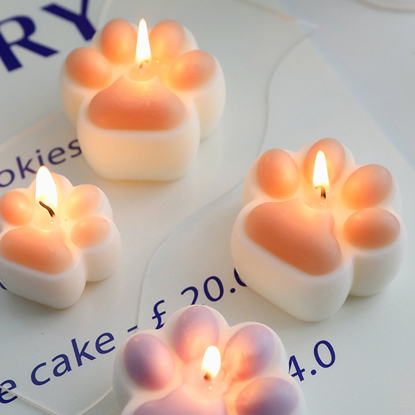 Cute Cat Paw Scented Candles