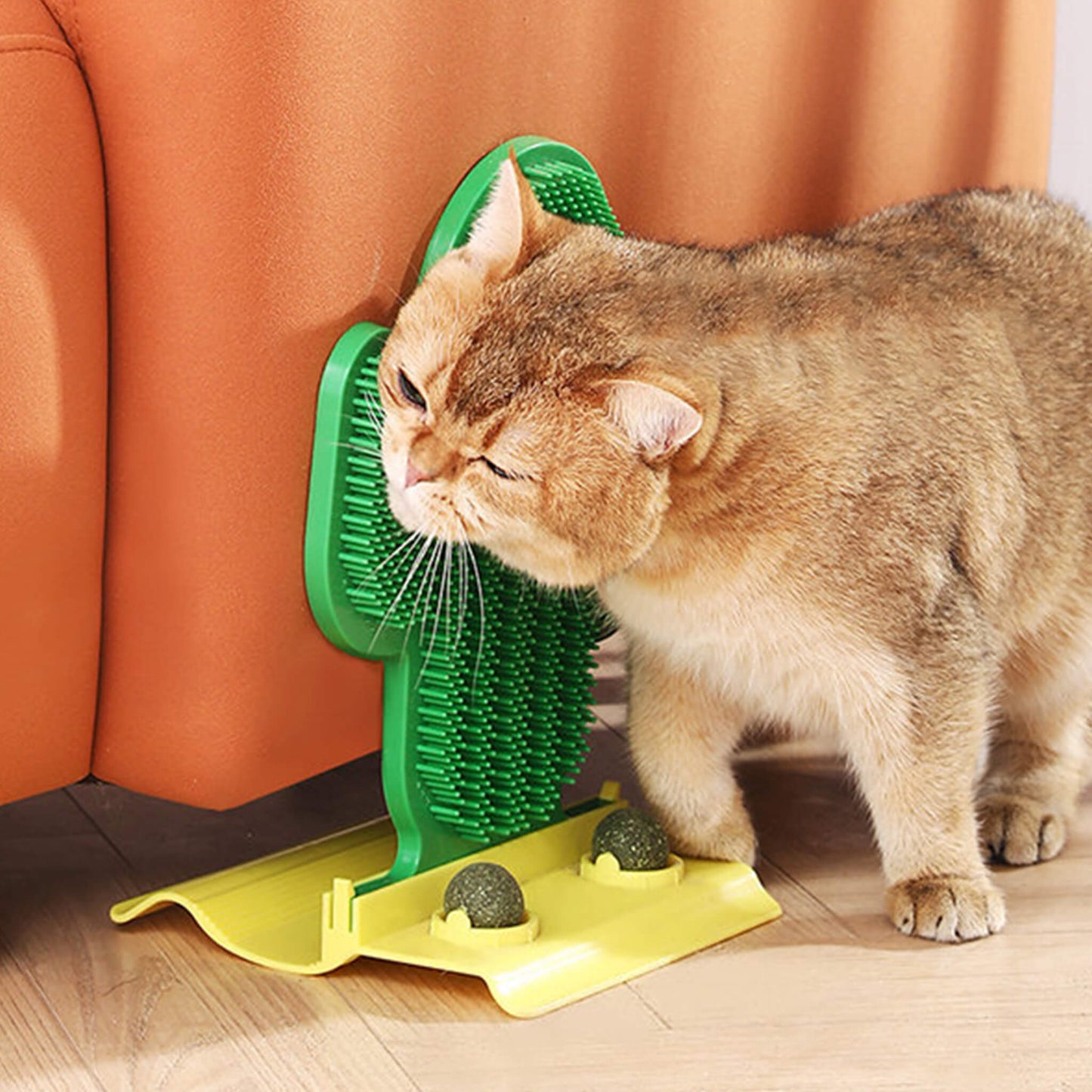 Cute Cactus Scratcher for Cats with Catnip