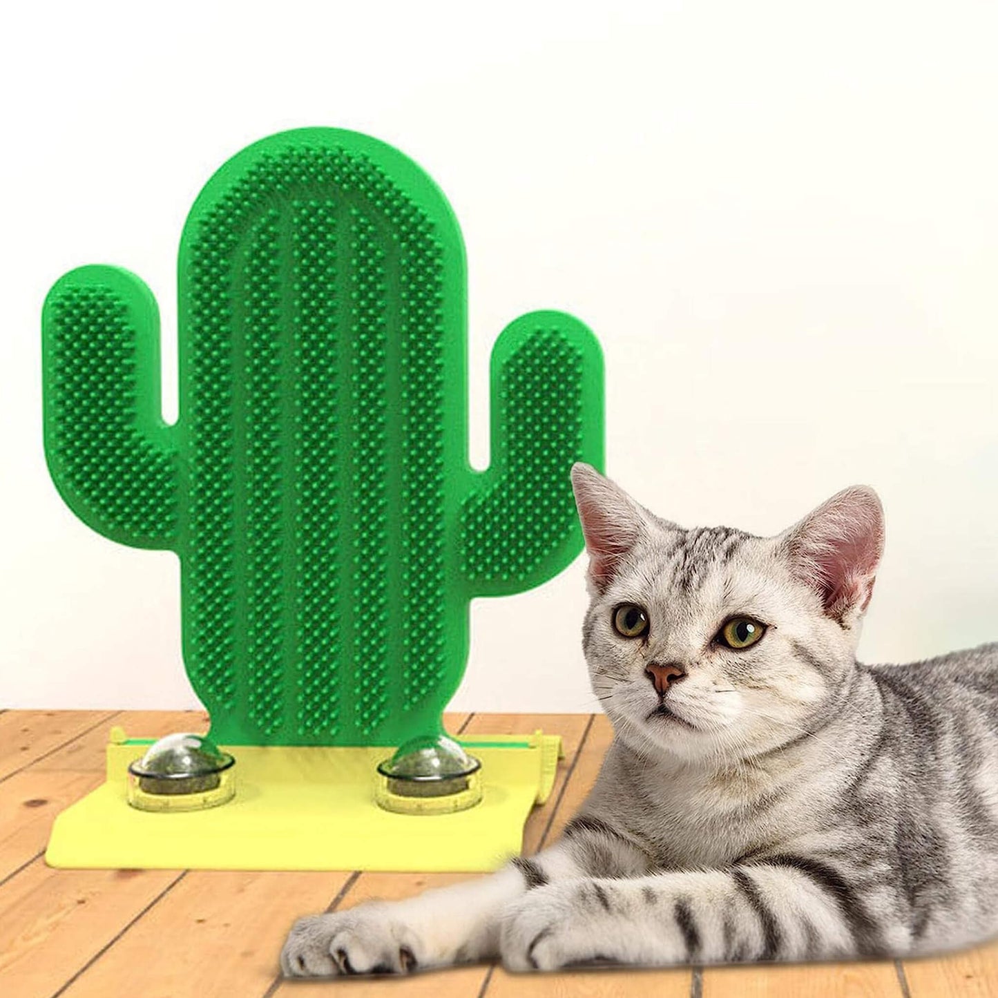 Cute Cactus Scratcher for Cats with Catnip