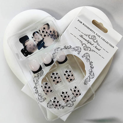 Cute Mini Hearts Short Square Press-on Nails