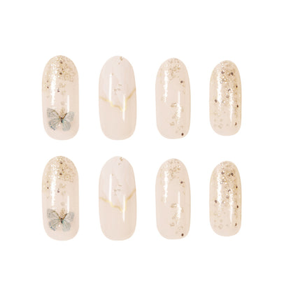 Enchanting Butterfly Fairy Almond Long Press-On Nails