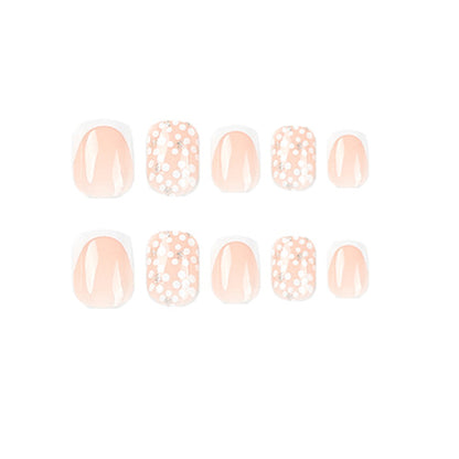 Floral Bliss Short Square Press-on Nails