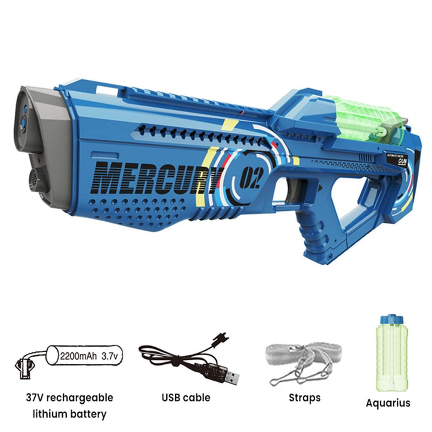 Powerful Automatic Electric Luminous Water Gun