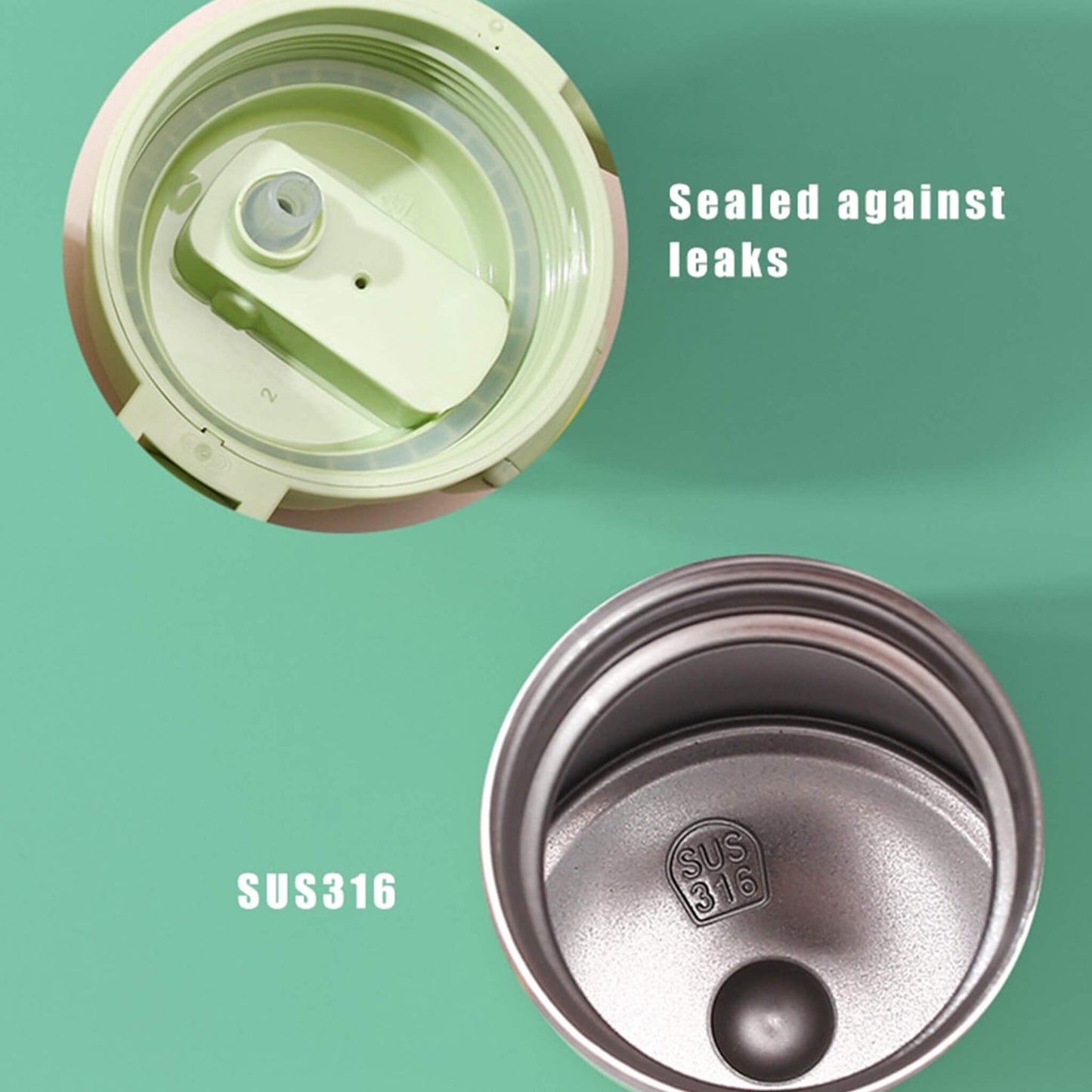 Large Capacity Insulated Cup Leak-Proof Drinkware