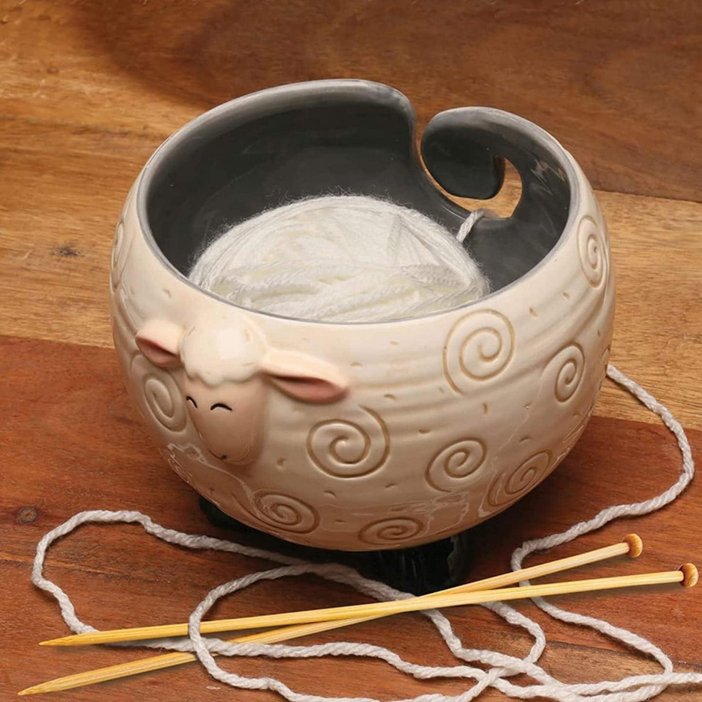 Little Lamb Ceramic Yarn Ball Storage Bowl