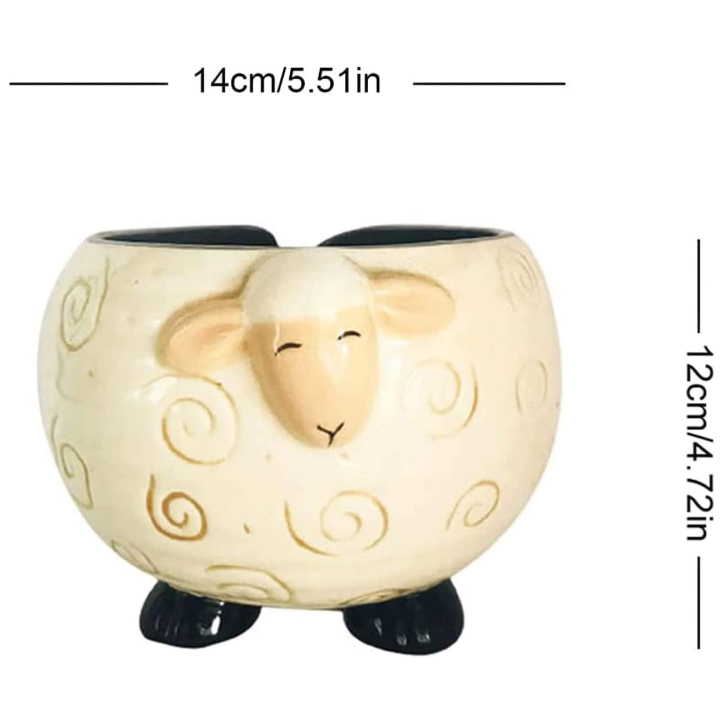 Little Lamb Ceramic Yarn Ball Storage Bowl