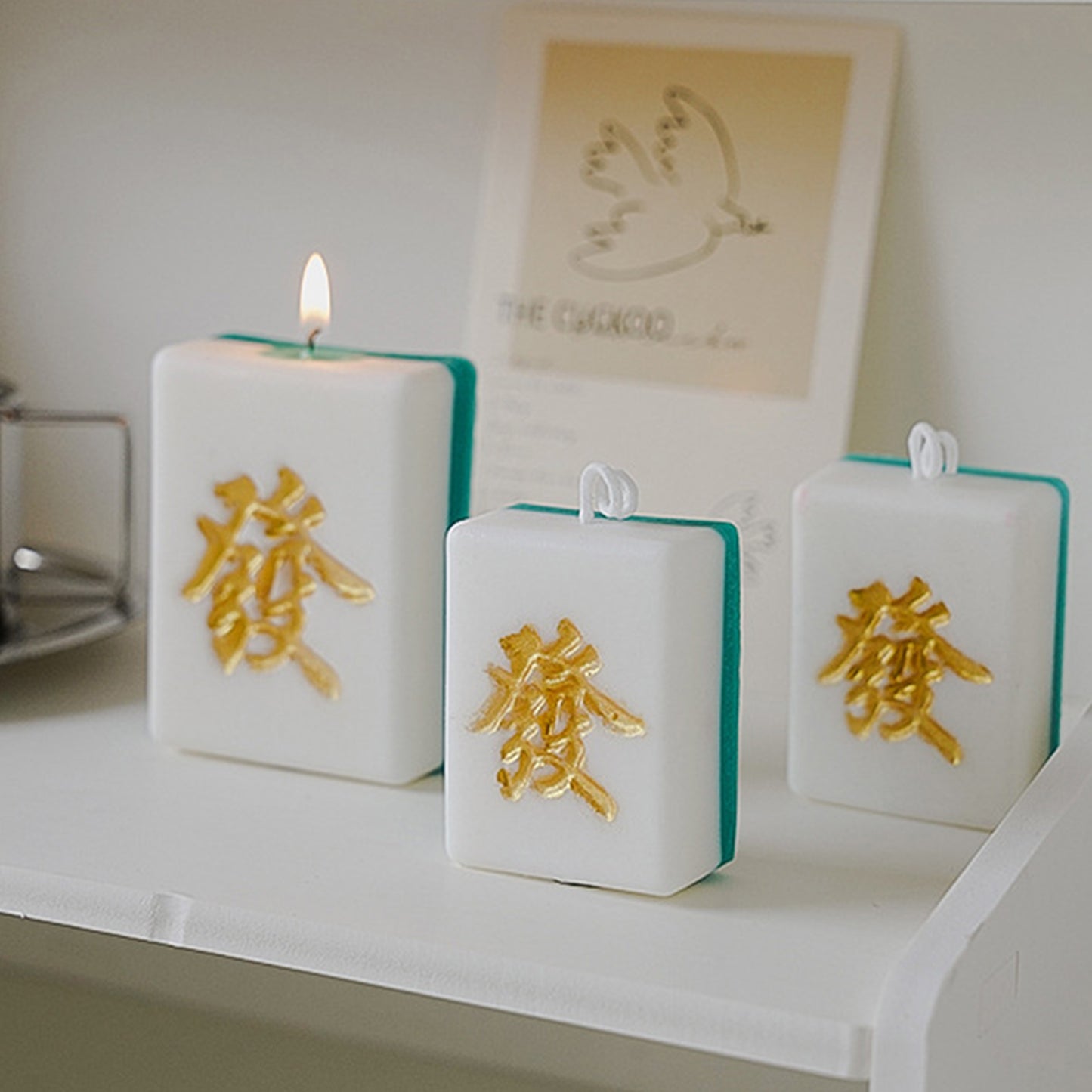 Novelty Mahjong Shape Scented Candle