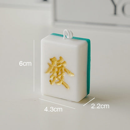 Novelty Mahjong Shape Scented Candle