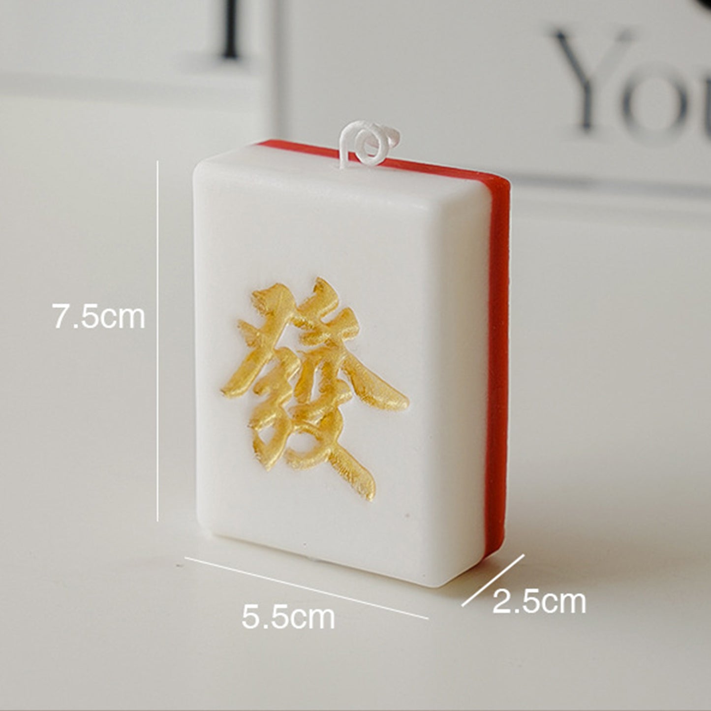 Novelty Mahjong Shape Scented Candle