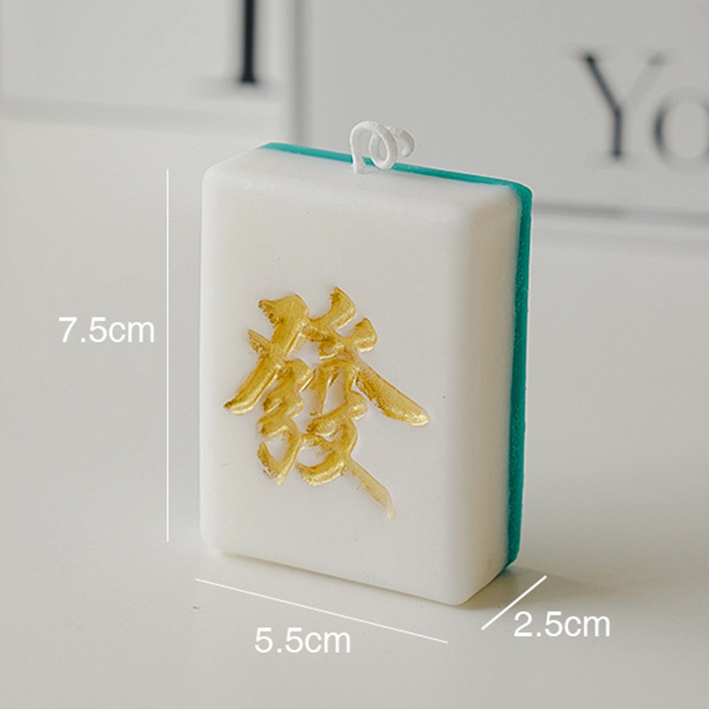 Novelty Mahjong Shape Scented Candle