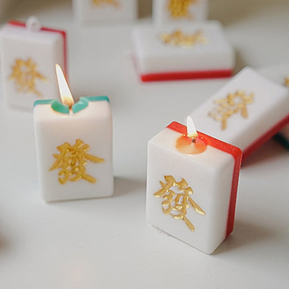 Novelty Mahjong Shape Scented Candle