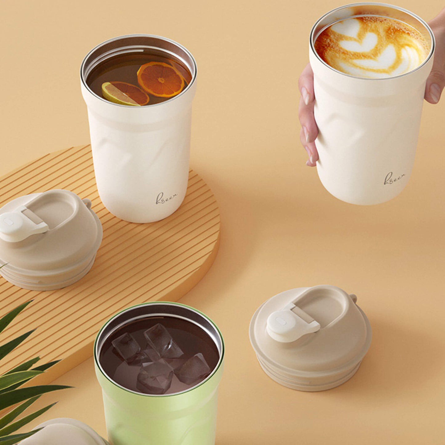 Insulated Cup 390ml Thermos Smart Coffee Mug