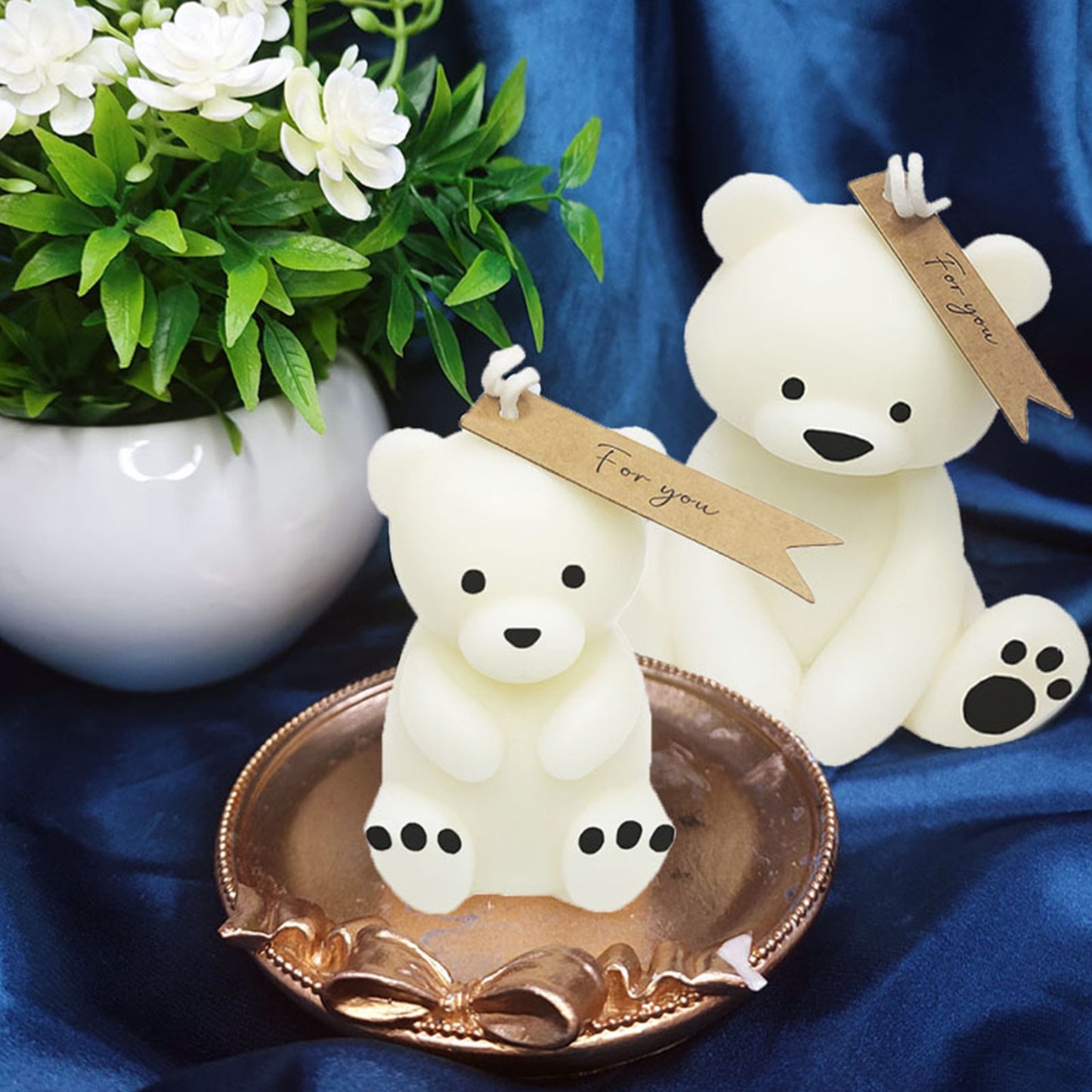 Scented Cute Bear Hug Candle Kawaii Soywax Candle