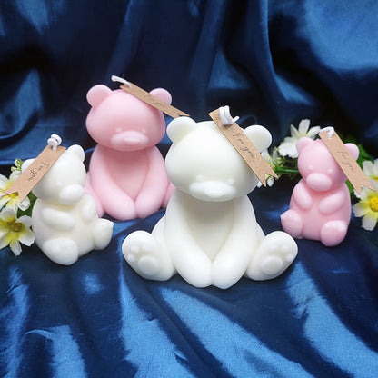 Scented Cute Bear Hug Candle Kawaii Soywax Candle