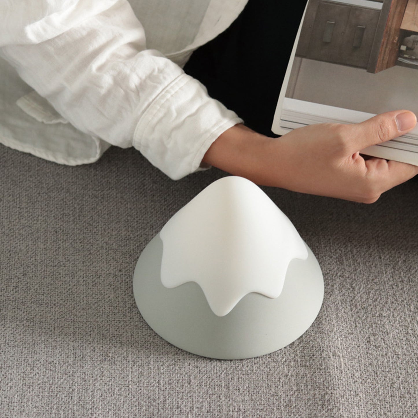 Silicone Snow Mountain LED Lamp