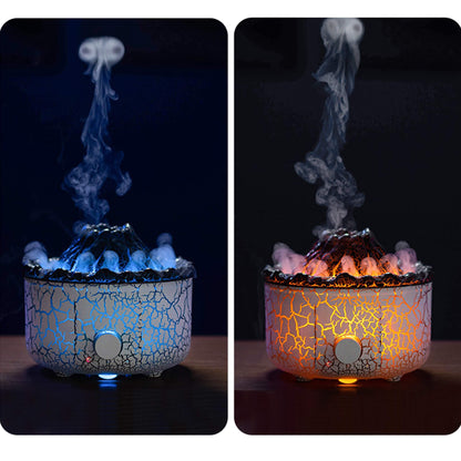 Volcano Flame Aromatherapy Humidifiers with Colored Lights