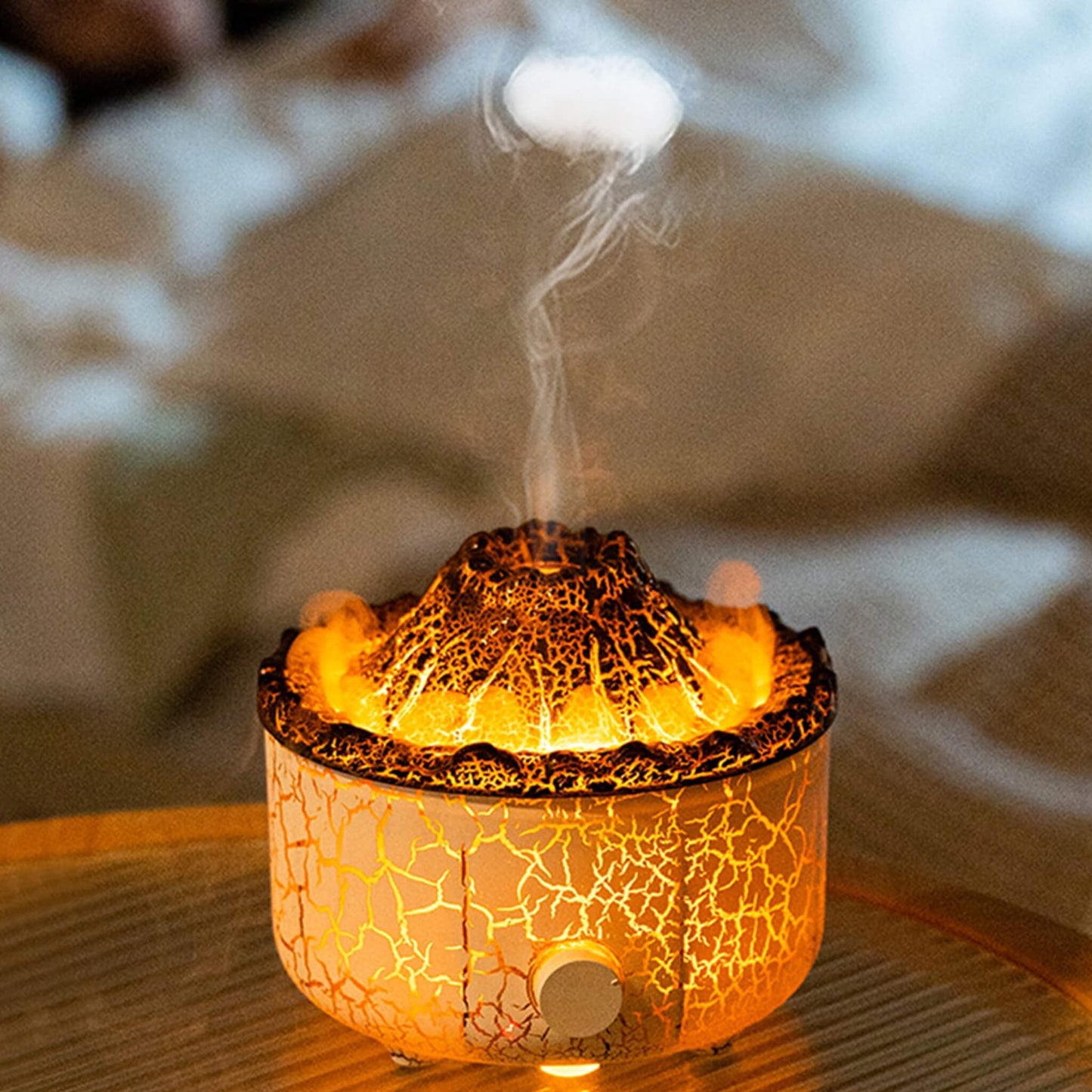 Volcano Flame Aromatherapy Humidifiers with Colored Lights