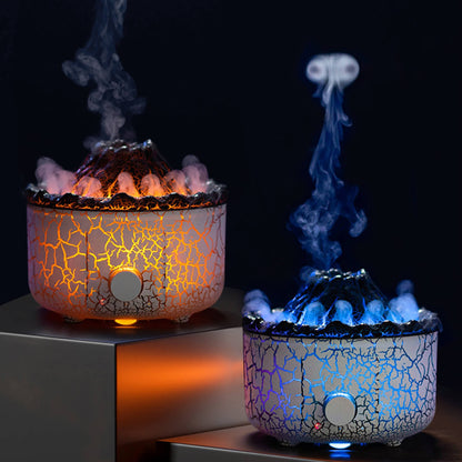 Volcano Flame Aromatherapy Humidifiers with Colored Lights