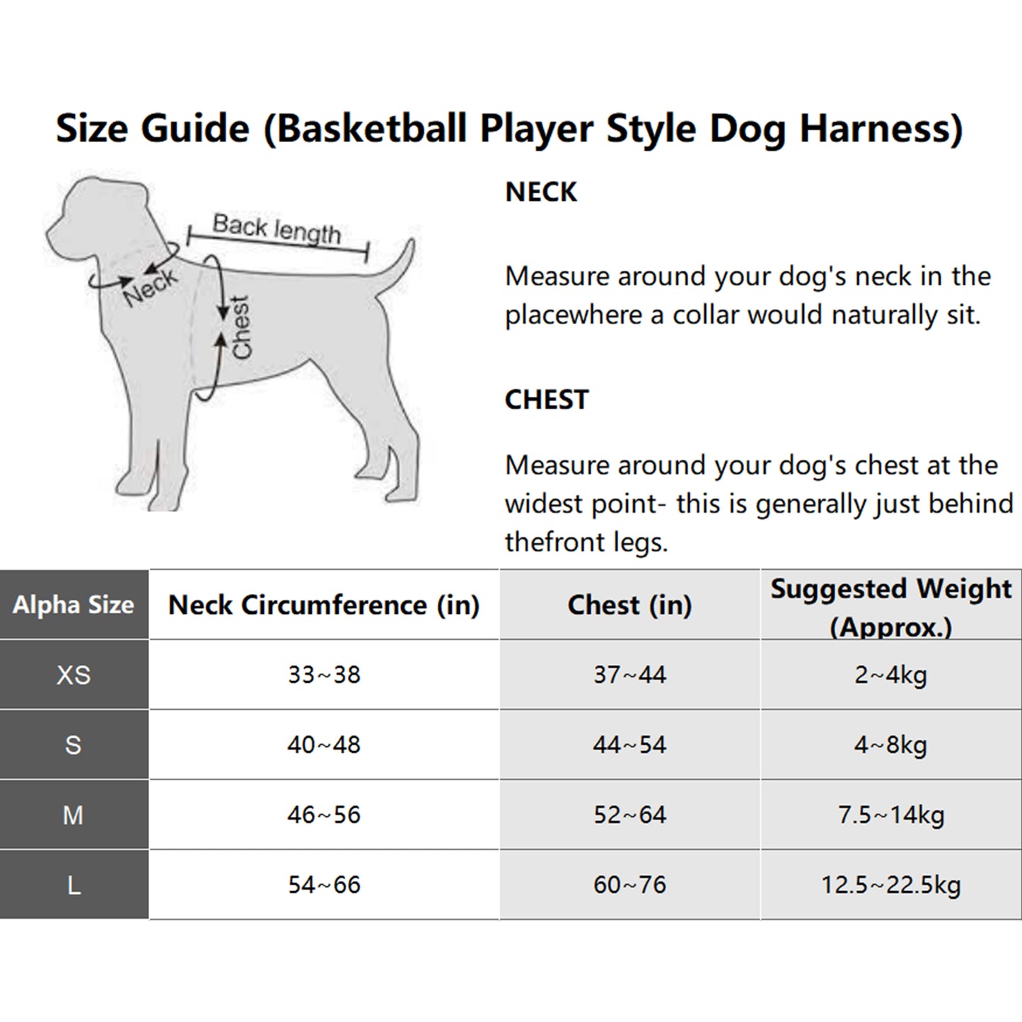 Basketball Player Style Dog Harnesses Escape Free