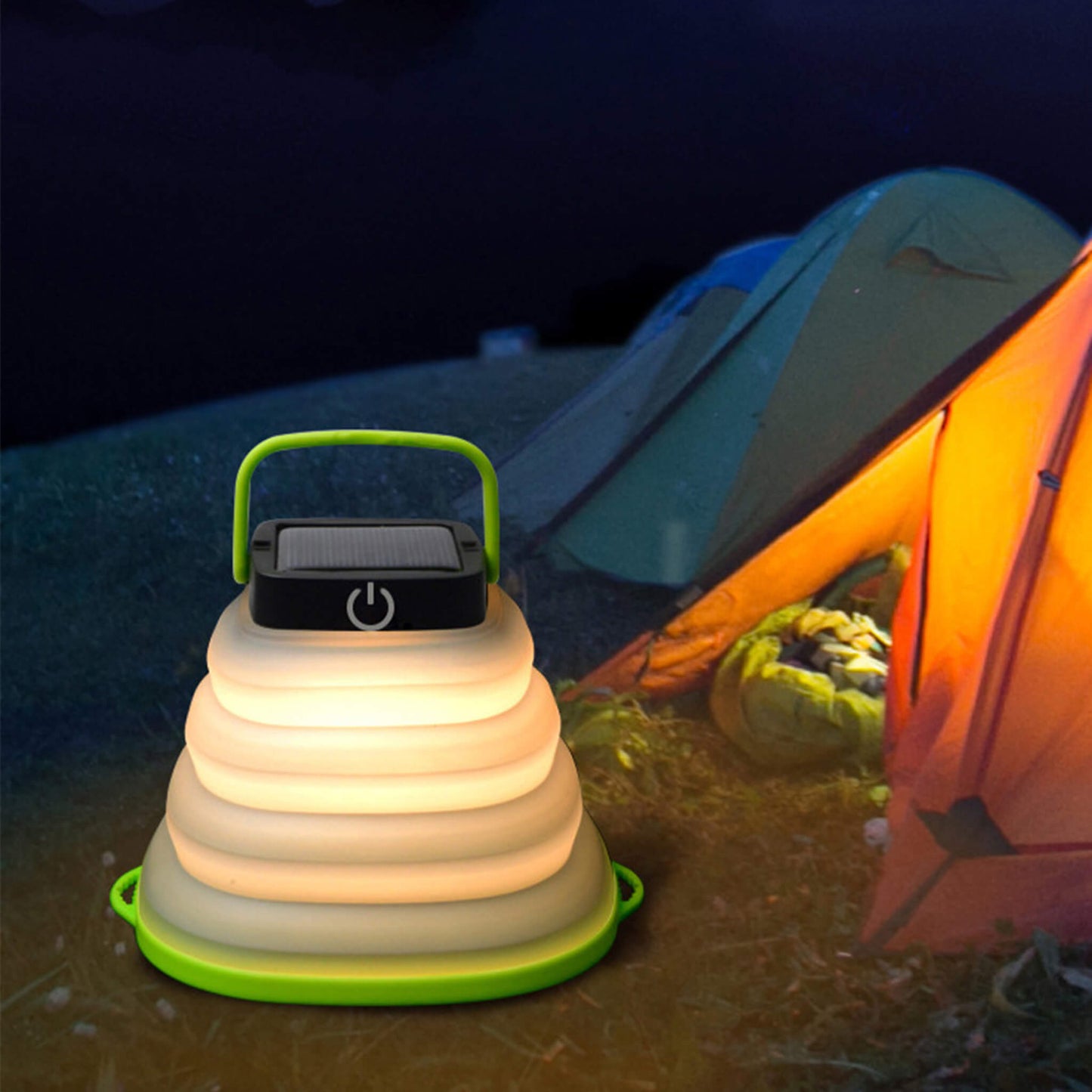 Solar-Powered Collapsible Travel LED Light