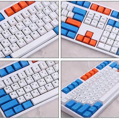 Tricolor Raindrop Backlight Keycaps Color Matching Keyset