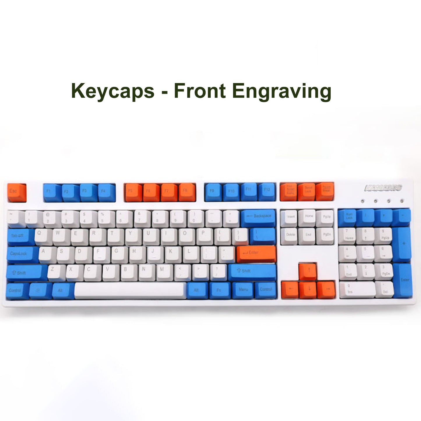 Tricolor Raindrop Backlight Keycaps Color Matching Keyset