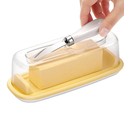 Airtight Butter Dish, Cheese Container with Knife
