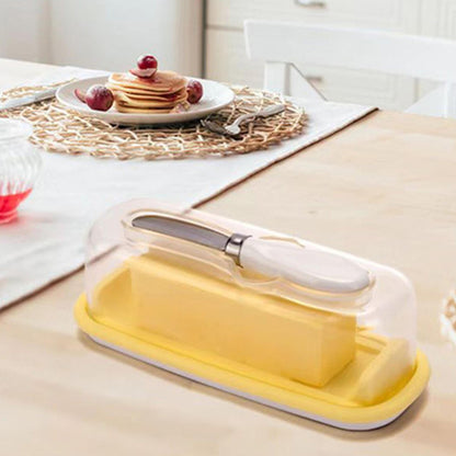 Airtight Butter Dish, Cheese Container with Knife